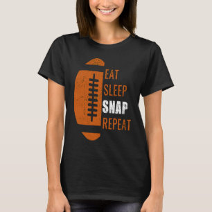 T-shirt Manger Dormir Snap Répéter Football Hommes Femmes