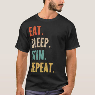 T-shirt Manger. Dormir. Stim. Recommencer. - comité de la
