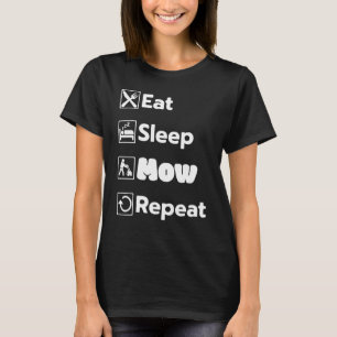 T-shirt Manger Dormir Tondre Répéter Paysagiste Coupe de G