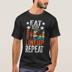 T-shirt Manger Dormir Vérifier Ma Composition Répéter Fant