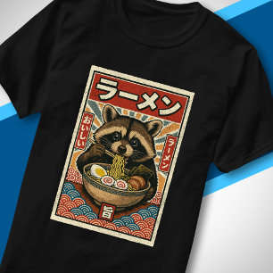 T-shirt Manger du Ramen Rétro Style Japonais Art Raton lav