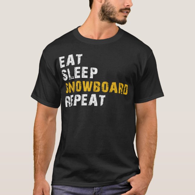 T-shirt manger du snowboard (Devant)
