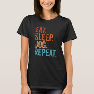 T-shirt Manger Jog de sommeil Répéter Funny Vintage Jogger