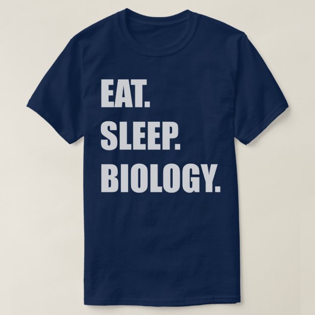 T-shirt Manger la biologie du sommeil (Design devant)