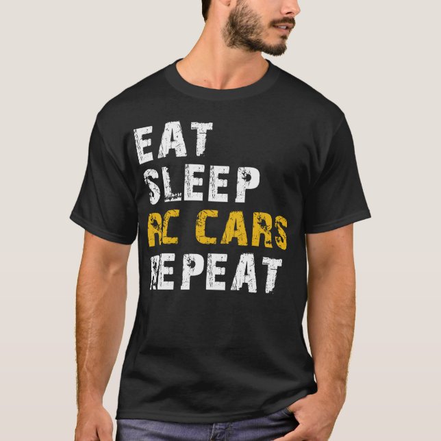 T-shirt manger la course rc de sommeil (Devant)