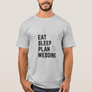T-shirt manger le désherbage du plan de sommeil