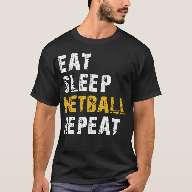 T-shirt manger le netball (Devant)