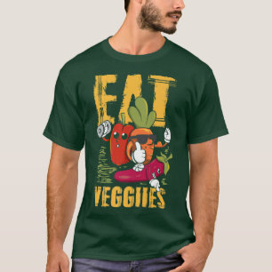 T-shirt Manger Légume Végans Végans Végétarien