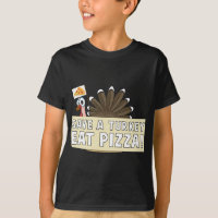 Manger Pizza Funny Végétarien mignon dinde de Noël
