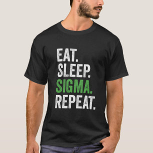 T-shirt Manger Sigma Sigma Répéter Funny Gen Z Alpha tenda