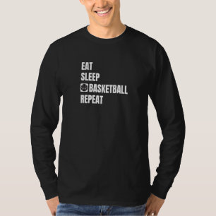 T-shirt Manger Sleep Basketball Répéter Basketballplayer B