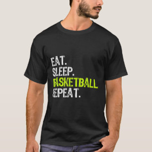 T-shirt Manger Sleep Basketball Répéter Lecteur Cool Lover
