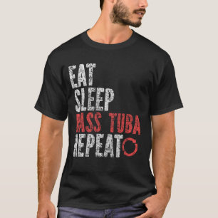 T-shirt Manger Sleep Basse tuba Répéter