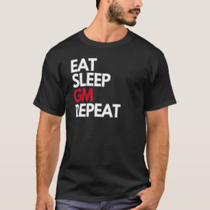 T-shirt Manger Sleep GM Répéter NFT Crypto Slang Good Morn