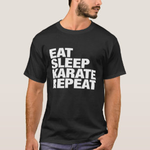 T-shirt Manger Sleep Karate Répéter pour les hommes et les