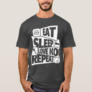 T-shirt MANGER SLEEP koi fish REPEAT Funny koi fish Funny