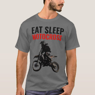 T-shirt Manger Sleep Motocross Motorcycle Sport Pop Art