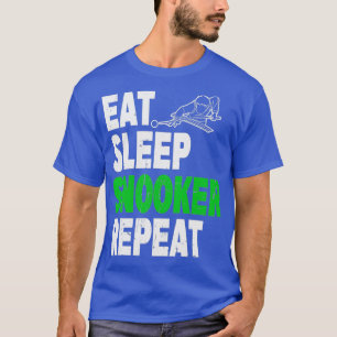 T-shirt Manger Snooker Snooker Répéter Snooker Design TS c