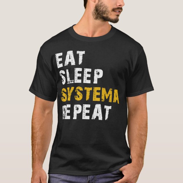 T-shirt manger sommeil Systema (Devant)