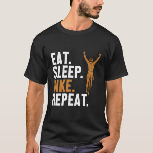 T-shirt Manger Vélo de sommeil Répéter Vélo de ville de la