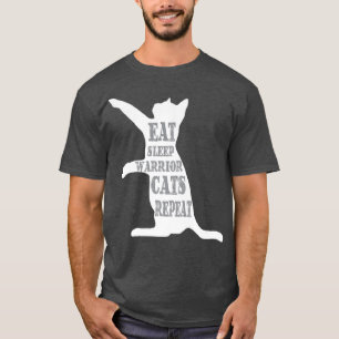 T-shirt MangerSleepWarrior CatsRépéter un Amoureux des cha