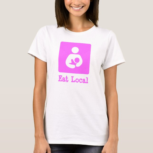 T-shirt Mangez allaiter de gens du pays/icône de soins (Devant)