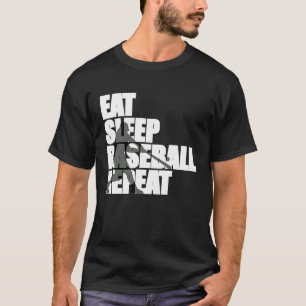 T-shirt Mangez Baseball Sleep Répéter Love Baseball