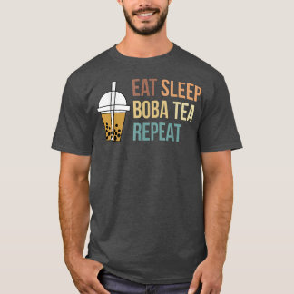 T-shirt Mangez Boba Tea Répéter Thé à bulle 879