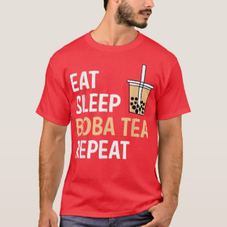 T-shirt Mangez Boba Thé Boba Répéter Thé Bubble