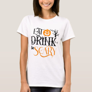 T-shirt Mangez Boire et Soyez Citrouille d'horreur Hallowe