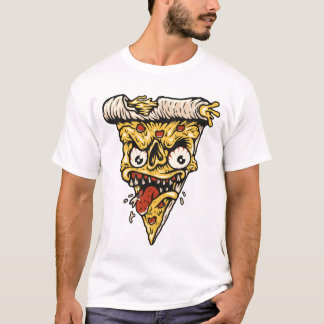 T-shirt Mangez Ce Sticker De Pizza - Vibes Fun Foodie