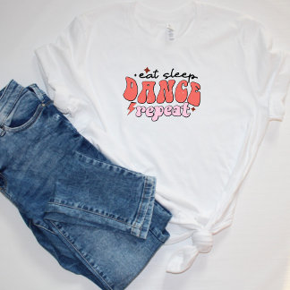 T-shirt Mangez Danser Dormir Répéter