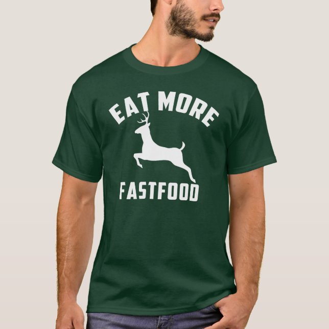 T-shirt mangez des aliments de préparation rapide (Devant)