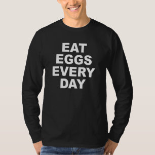 T-shirt Mangez des oeufs chaque jour Fitness Protein Nutri