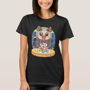 T-shirt Mangez des ordures Possum Live Ugly Opossum au res