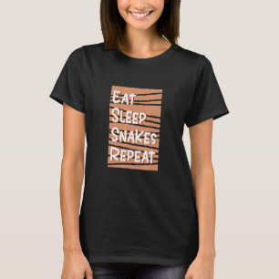 T-shirt Mangez des serpents de sommeil Répéter des serpent