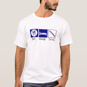 T-shirt Mangez, dormez, battez du tambour