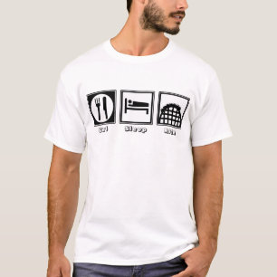 T-shirt Mangez, dormez, et montez (les montagnes russes)
