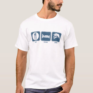 T-shirt mangez, dormez, glissez