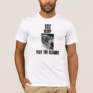 T-shirt Mangez, dormez, jouez la clarinette,