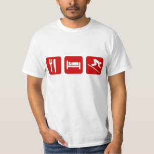 T-shirt Mangez, dormez ski