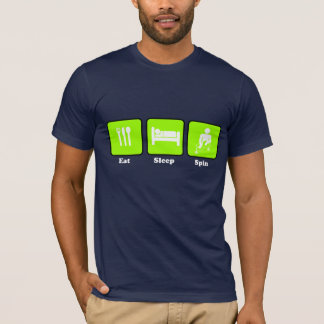 T-shirt Mangez, dormez, tournez (la chaux)
