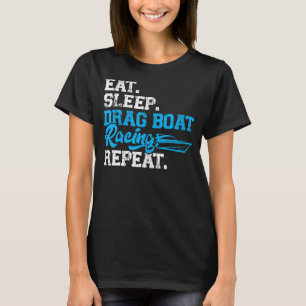 T-shirt Mangez Dormir Bateau Dessin Course Répéter