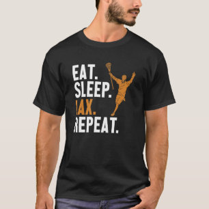 T-shirt Mangez Dormir Lax Répéter Lax Légende Ventilateur 