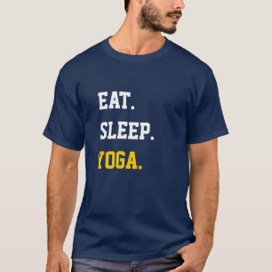 T-shirt Mangez du yoga endormi