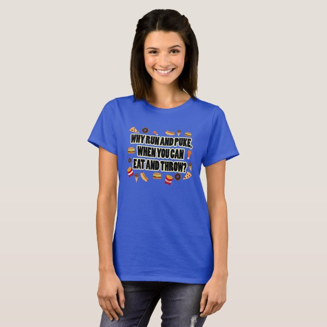 T-shirt Mangez et jetez la chemise de lancée de disque (Devant entier)