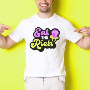 T-shirt Mangez La Bague Diamante Des Années 90 Pop Funny U
