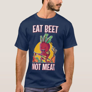 T-shirt Mangez la betterave pas la viande végétale amant v