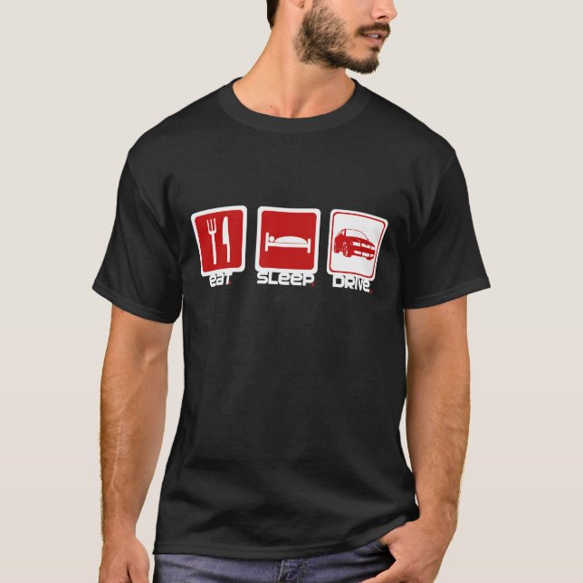 T-shirt Mangez la commande de sommeil - OC (Devant)