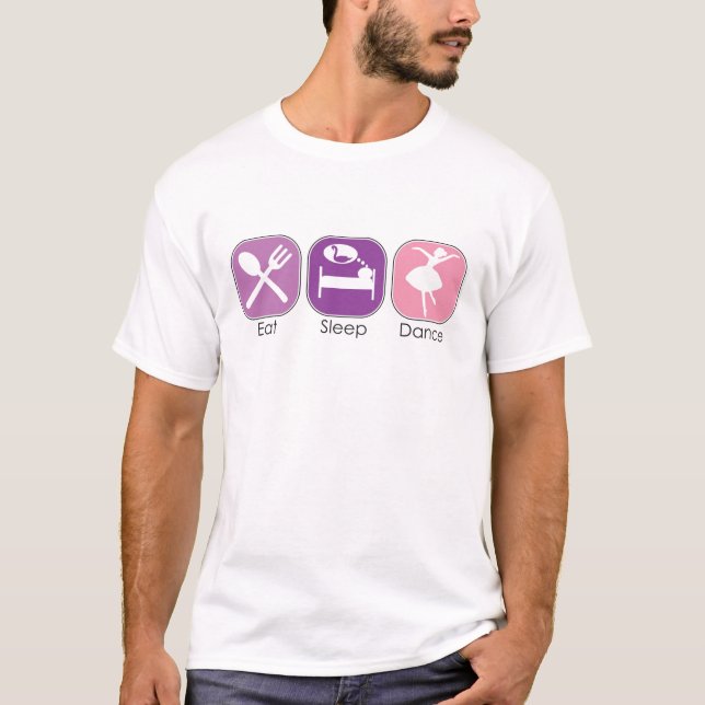 T-shirt Mangez la danse de sommeil (Devant)